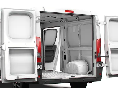 Fiat Ducato Van L2H1 HQ Interior 2023 3D model