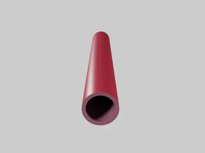 PE-X PE-RT pipes and fittings 3D model