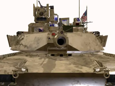 ABRAMS M1A2 SEP V2  Low-poly 3D model