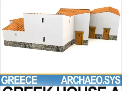 Ancient Greek House A 3D model
