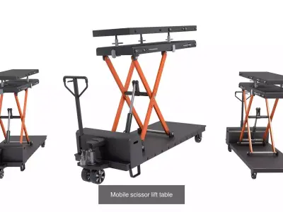 Scissor Lift collection 3D Model Pack