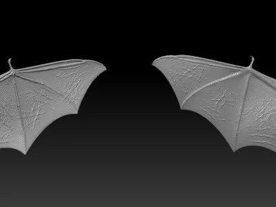 Bat animation Low-poly 3D model