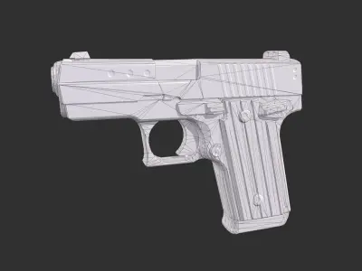 Glock 36 Custom Low-poly 3D model