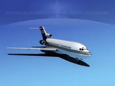 Boeing 727-100 Corporate Jet 6 3D model