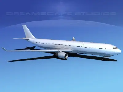 Airbus A330-300 Unmarked 1 3D model