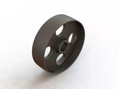 Polia Correias Planas Pulley for Flat Belts dia 356 x 100 mm 3D model