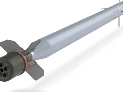 Missile Igla SA 18 Anti-Aircraft missile 3D model