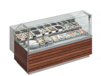 Market refrigerators 3 3D model