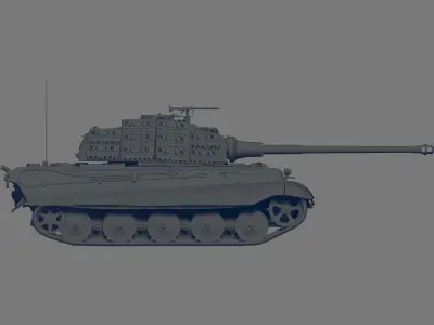 Tiger II H Sla 16 3D model