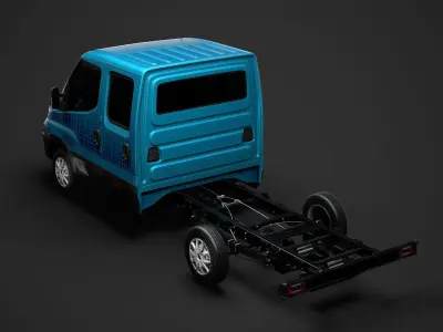 Iveco Daily Crew Cab L2 Chassis 2019 3D model