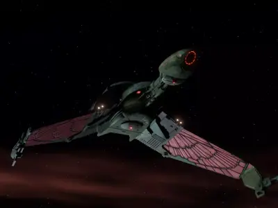 Klingon Bird of Prey - Brel Class Low-poly 3D model