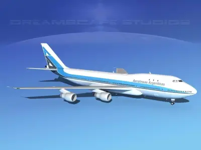 Boeing 747-100 Aerolineas Argentinas 3D model