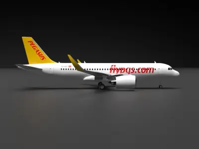 Airbus A320 NEO Pegasus Livery 3D model