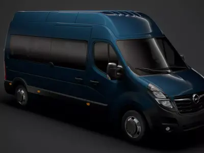 Opel Movano L3H3 Minibus 2020 3D model