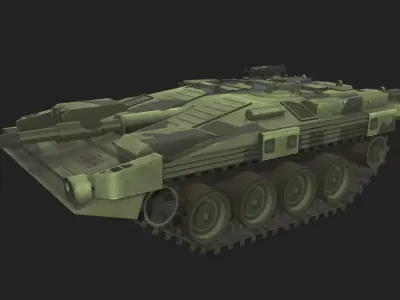 Tank Strf 90 Low-poly 3D model