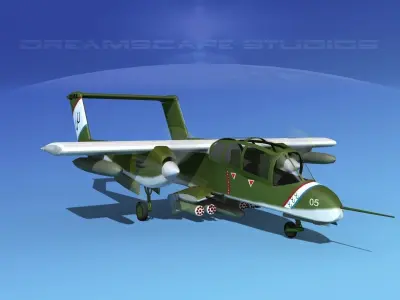 Rockwell OV-10 Bronco USMC 1 3D model