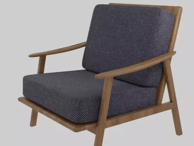 Wooden minimalist chair Free 3D model