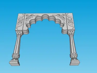 indian stone arch 3D model