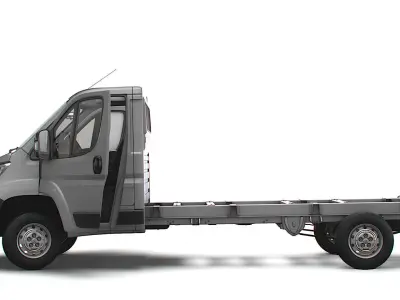 Peugeot Boxer Chassis Truck SCab 4035WB HQInterior 2023 3D model