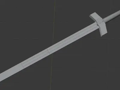Wooden Sword 3D model