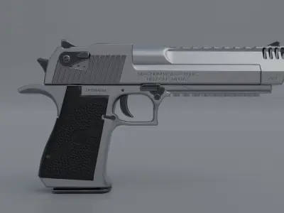 Pistol - Desert Eagle Low-poly 3D model