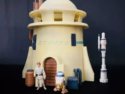 Tatooine Watch Tower Diorama 3D print model