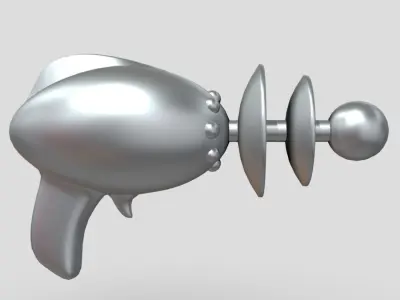 Laser Gun Low-poly 3D model