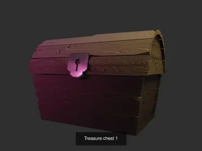 Treasure chest - Pack of Five 3D Model Collection