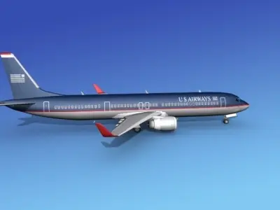 Boeing 737-900ER US Air 3D model