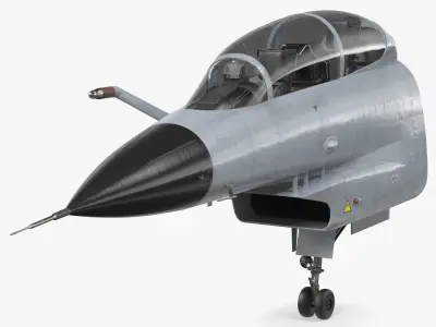 Chengdu J10 S Tandem Seated Cockpit 3D model