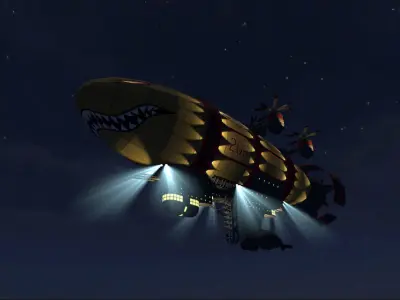 Kirov Ariship 3D model Low-poly 3D model