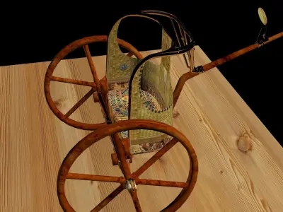 King Tut Chariot  3D model