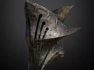 HELMET11 Game Ready elder scrolls iii helmet Low-poly 3D model