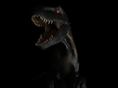 Indoraptor Rigged 2018 3D model
