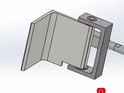Cylinder restraining mechanism 3D model
