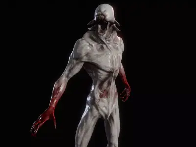 Alien Creature - LowPoly 3D Model Low-poly 3D model