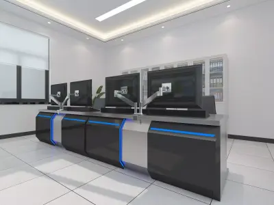 control room 3D model