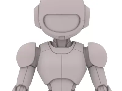 Rosa Roboter Krieger  Pink Robot Warrior   3D print model
