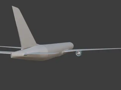 Boeing 777-300 3D print model