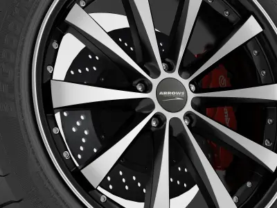 wheel Corniche Arrows 3D model