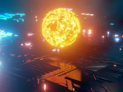 Cinematic Scify Scene Free 3D model