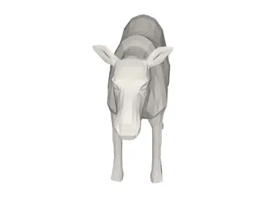 Mosse Wild animal Low-poly 3D model