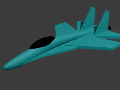Aircraft SU-27 3D model