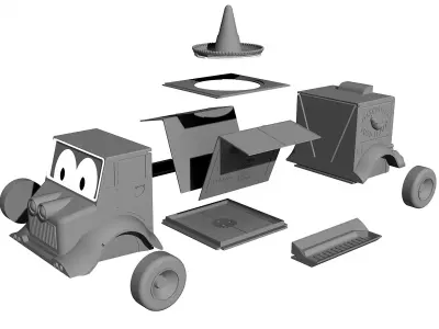 Bird Feeder - Crazy Pepper Food Truck - 3d print 3D print model
