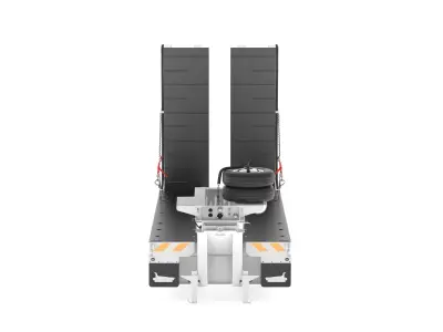 Drake 4x4 Low Loader Trailer Heavy-Duty Haulage 3D model