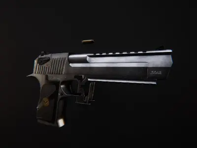 AAA Deagle Game Ready PBR Low-poly 3D model
