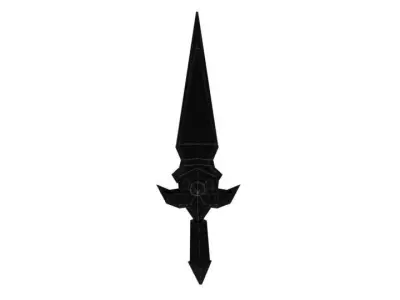 Texture Ready Dagger Free low-poly 3D model