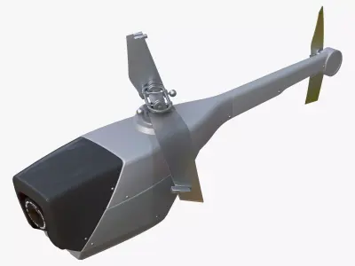 RC Helicopter Recon Drone M1 3D model