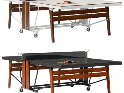 RS Barcelona folding outdoor ping pong table 3D model