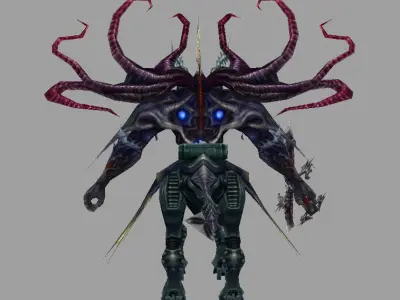 Sphinx final fantasy xiv art Low-poly 3D model